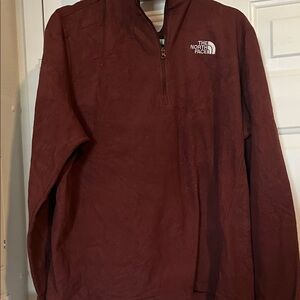 The North Face Burgundy Quarter-Zip Pullover